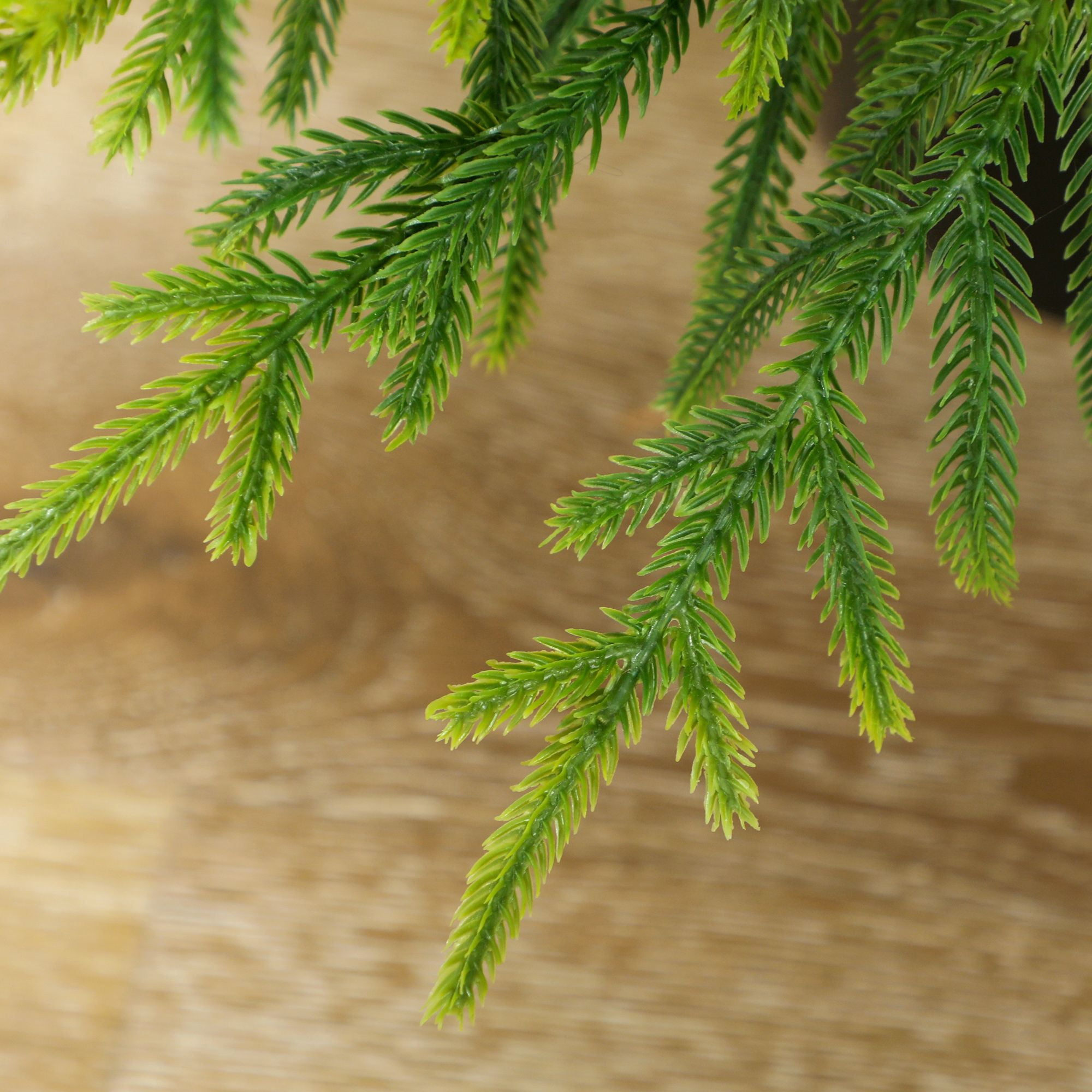 Artificial Christmas Tree Set of 2, 4 ft Norfolk Pine with 133 Molded Tips and Pot Base, Easy Assembly for Indoor and Covered Outdoor Spaces