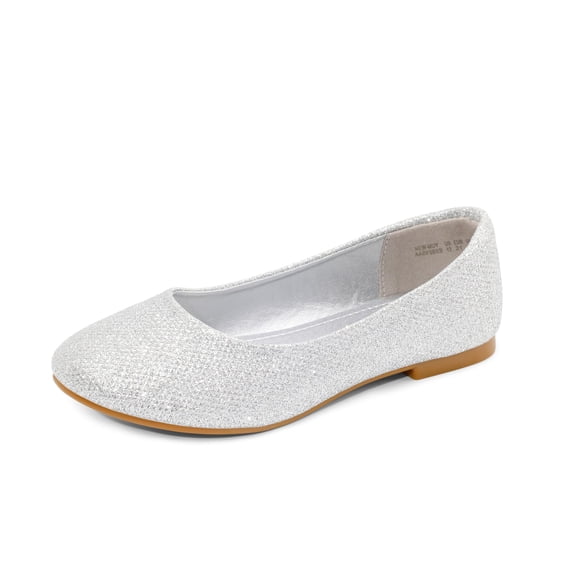 Zapatos de Vestir para Niña DREAM PAIRS Bailarinas Talla 5 Plata