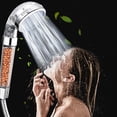 thumbnail image 4 of Cabezal de ducha, filtración de filtro, ahorro de agua a alta presión, función de 3 modos, cabezal de ducha de mano para piel seca y cabello, 4 of 5