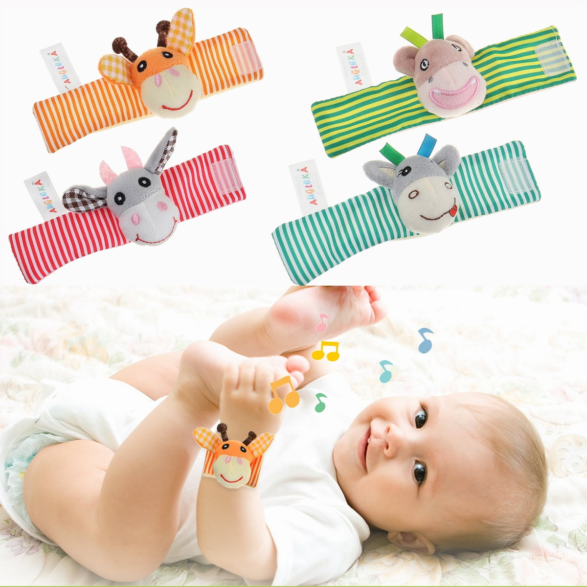 baby hand foot rattles
