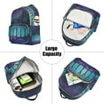 thumbnail image 5 of FORMRS Mini Backpack Purse for Women Quilted Travel Daypack Casual Shoulder Bag, Purple Moonlight Forest, 5 of 7