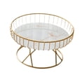 thumbnail image 2 of Frutero de metal de hierro para aperitivos y verduras, cuenco decorativo redondo para frutas. Oro blanco s, 2 of 9