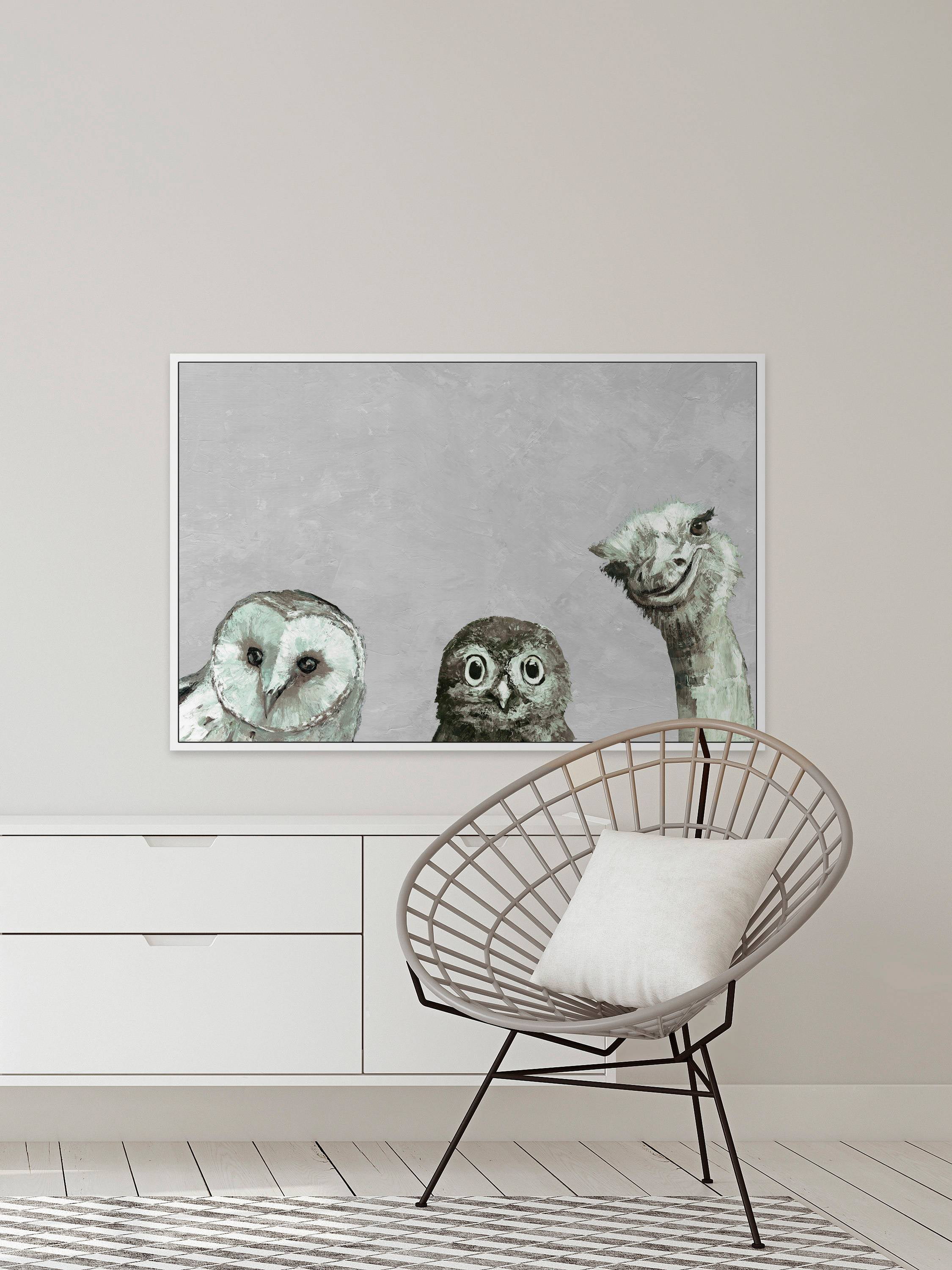 Big Eyes Close-up Floater Framed Painting Print on Canvas