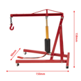 thumbnail image 2 of RC Car 1/8 1/10 Simulation Garage Decoration Mini Engine Hanger Electric for TRX4 SCX10,Black, 2 of 9