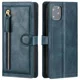 thumbnail image 3 of Funda de cuero de lujo con cremallera y soporte para tarjetas para iPhone 16 Pro Max 15 14 13 12 11 Pro MAX SE 2020 2022, 3 of 5