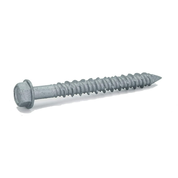 CONFAST 1/4" x 2-1/4" Concrete Screws 410 Stainless Steel Hex with Concrete Drill Bit for Anchoring to Masonry, Block or Brick (50 per Box)