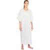 Personal Touch Unisex Hospital Patient Angle Back Overlap Ties at Neck & Waist Gown - One Size Pack of 4 (Snowflake Print)