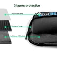 thumbnail image 5 of ZICANCN Laptop Case 15.6 inch, Blue Striped Zebra Work Shoulder Messenger Business Bag for Women and Men, 5 of 7