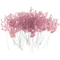 thumbnail image 6 of 50xDecorative Artificial Water Drop Acrylic Flower Wire Stems 6" Pink, 6 of 8