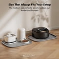 thumbnail image 3 of Tapete de Silicona PETLIBRO Gris Seguridad Impermeable contra Derrames para Gatos, 3 of 8