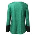 thumbnail image 3 of Aayomet Sweatshirt For Women Trendy Women Oversized New York Letter Print Graphic Sweatshirt Long Sleeve Crewneck Pullover Jacket,Green XXL, 3 of 4