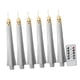 thumbnail image 2 of Velas cónicas sin llama, velas LED decorativas para ventanas, candelabros LED de 27 cm (10,63 pulgadas) con 6 piezas, 2 of 9