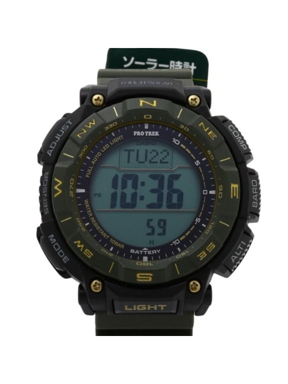 Pre-Owned CASIO Pro Trek 30th Anniversary Model Climber Line PRG-340ANS-3JR Black Khaki Resin...