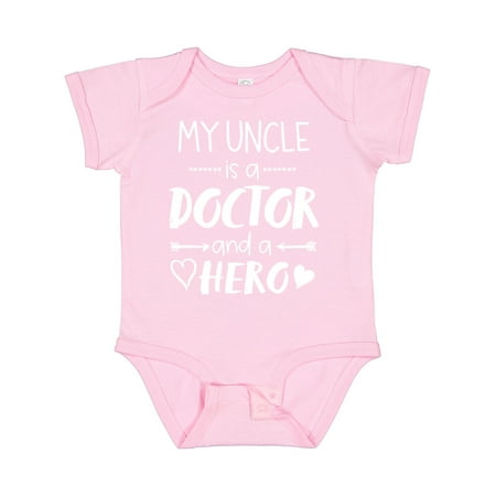 

Inktastic My Uncle is a Doctor and a Hero Gift Baby Boy or Baby Girl Bodysuit