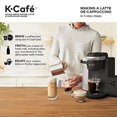 thumbnail image 5 of Keurig K-Cafe Coffee Maker, Single Serve K-Cup Pod Coffee, Latte and Cappuccino Maker, Comes with Dishwasher Safe Milk Frother, Coffee Shot Capability, Compatible With all K-Cup Pods, Charcoal, 5 of 6