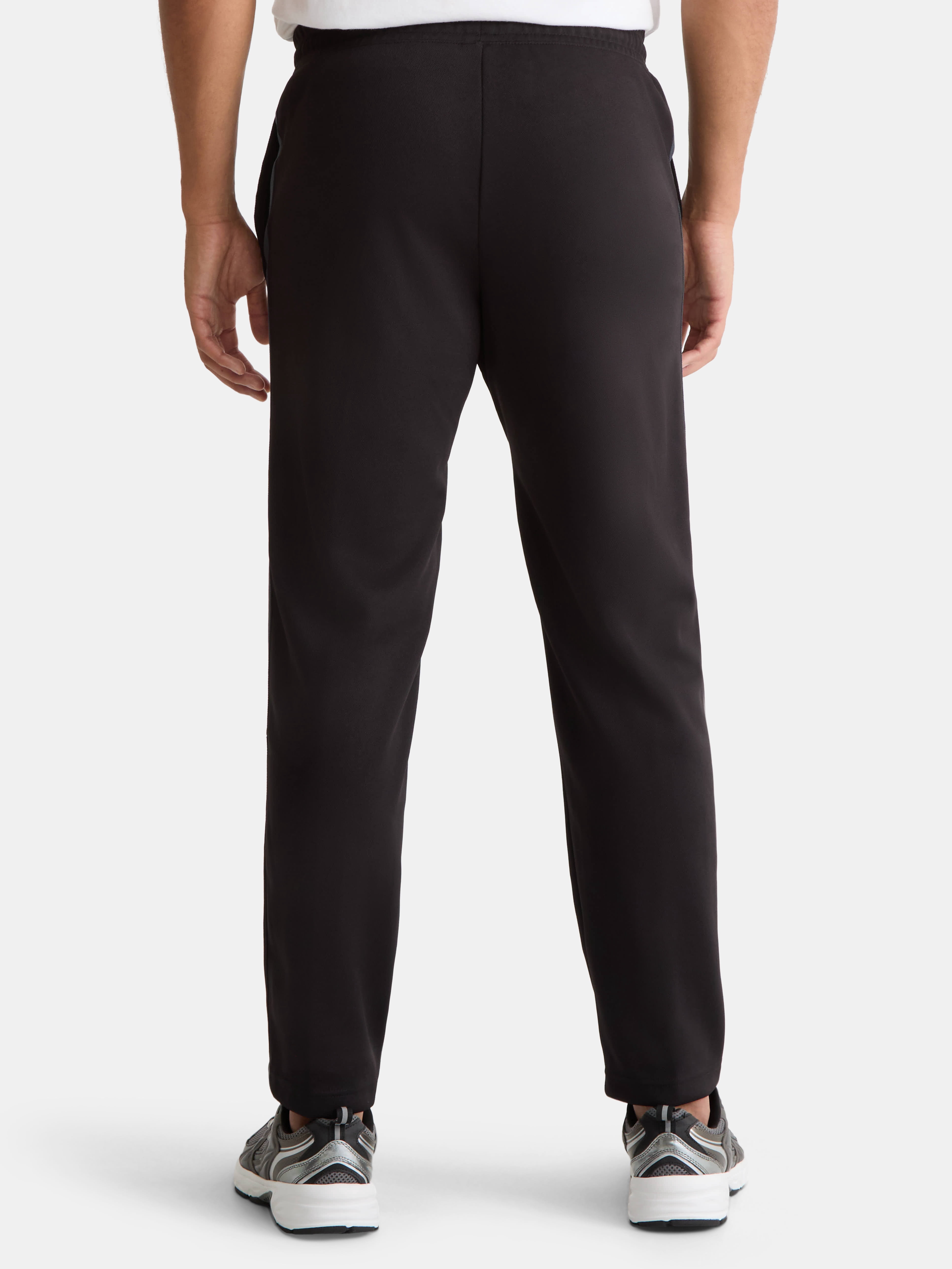 Athletic Works Men's and Big Men's Tricot Track Pants with Side Stripes, Sizes S-3XLT