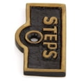 thumbnail image 5 of Renovators Supply Switch Plate Tags STEPS Name Signs Labels Cast Brass Traditional Engraved Wall Light Switch Cover Labels Set of 2, 5 of 8