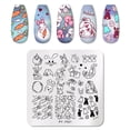 thumbnail image 2 of PICT YOU-placas de estampado de uñas cuadradas de conejo, diseño de plantilla de acero inoxidable para decoración de uñas, bricolaje, herramientas de plantilla de uñas, 2 of 4