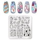 thumbnail image 2 of PICT YOU-placas de estampado de uñas cuadradas de conejo, diseño de plantilla de acero inoxidable para decoración de uñas, bricolaje, herramientas de plantilla de uñas, 2 of 4