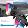 thumbnail image 3 of Car Phone Mount Holder for Dashboard Windshield Compatible with All iPhone & Android Cell Phones, Black, 3 of 4