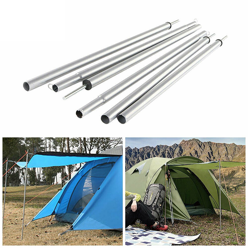 Universal Aluminum Adjustable Camping Tarp 115cm Telescoping Tent Poles 