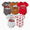 Cars, variant on Marvel Avengers Baby Boys Bodysuits 5 Pack Superhero Spider-Man Graphic Outfit Gifts Set Newborn to Infant