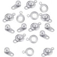 thumbnail image 2 of 50 Sets Stainless Steel Snap Clasps Snap Button Clasps Ball and Socket Snap Clasps Press Jewelry Clasps Connector, 2 of 9