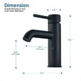 thumbnail image 2 of Tubize Single Hole Single-Handle Bathroom Faucet in Matte Black, 2 of 8