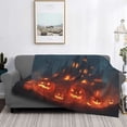 thumbnail image 7 of Halloween Blanket, Halloween Vintage Pumpkin Castle C Fuzzy Comfy Warm Throw Blanket for Couch, Halloween Bedding Plush Flannel Blanket & Throws for Sofa Bed Halloween Bedroom Indoor Decor, 7 of 7