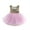 Pink, variant on Gureui Toddler Kids Baby Girls Sleeveless Sequin Tulle Princess Dress Mesh Formal Party Wedding Tutu Gown Bowknot Dress