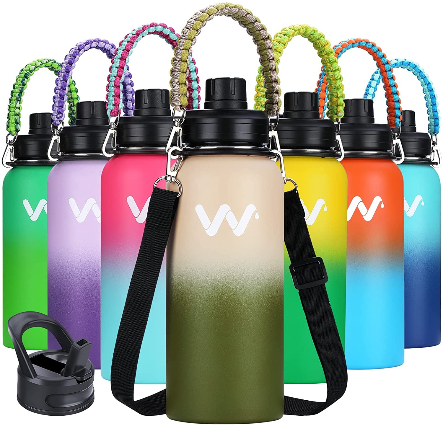 Elemental® 32oz. Sport Insulated Stainless Steel Water Bottle w/ Drinking  Spout and Straw - EB32
