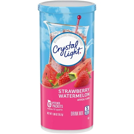 Crystal Light Strawberry Watermelon Drink Mix (6 Pitcher Packets)