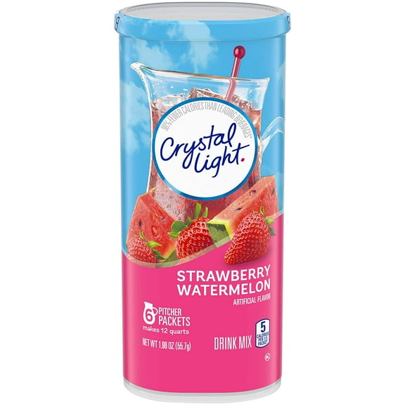 Crystal Light Strawberry Watermelon Drink Mix (6 Pitcher Packets)