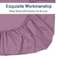 thumbnail image 2 of Lavish Touch Cotton TriBlend 1250 TC Fitted Sheet 16" Deep Pocket Twin XL Mauve, 2 of 4