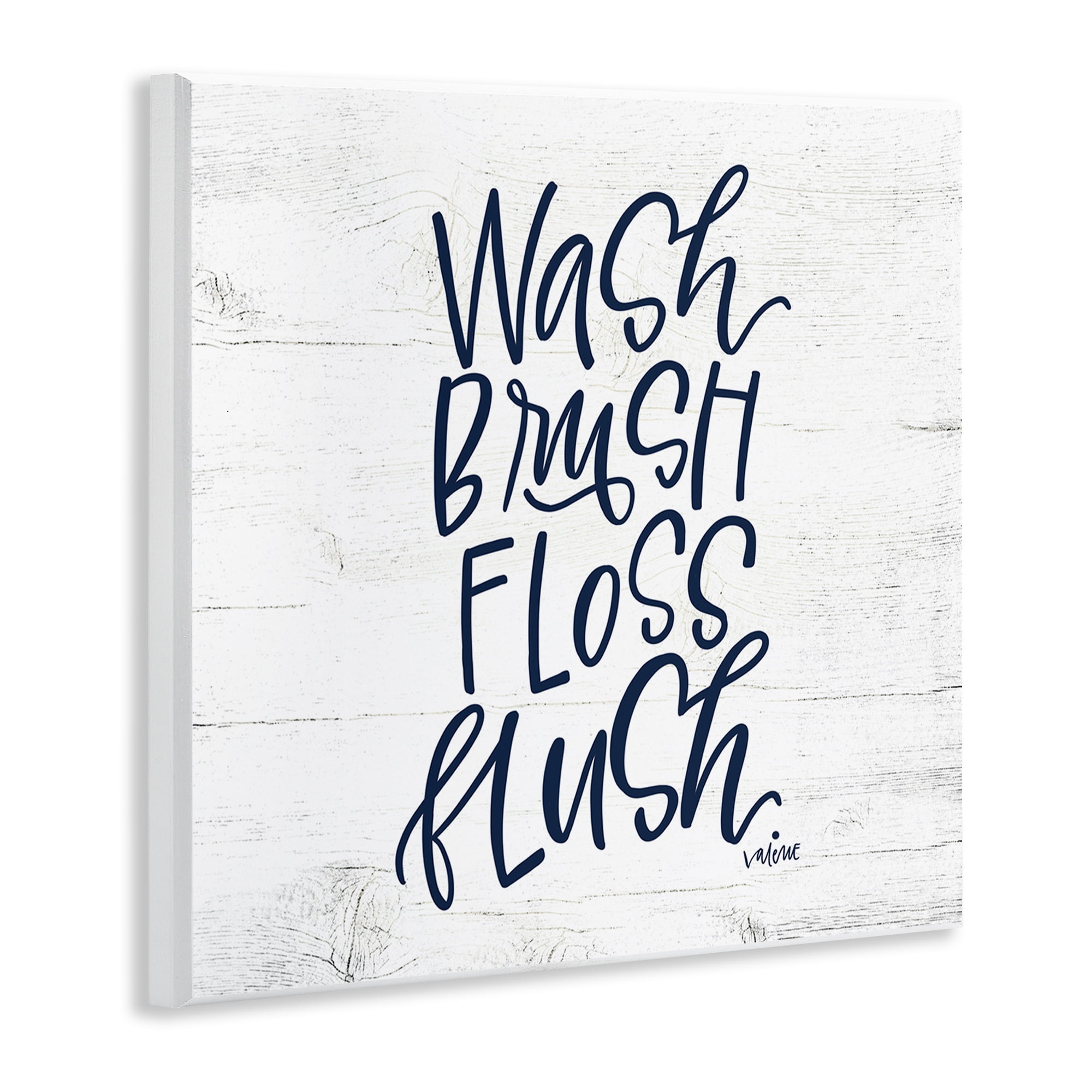 Stupell Industries Rustic Bathroom Rules Typography Painting Unframed Art Print Wall Art, 12 x 12