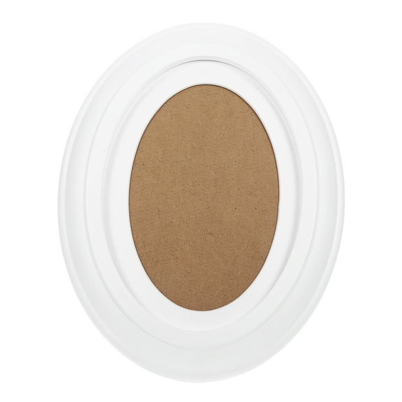 ULTNICE 1Pcs Oval Picture Frame White Decoration Photo Display 12.9x17.9in