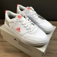 thumbnail image 1 of Adidas Park Street Shoes White Red Sneakers Tennis New Men’s Size 10.5 ID5580, 1 of 6