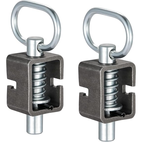 Spring Latch Lock, Weld-On Spring Latch Assembly, Universal Fit for Utility Trailer Gate, Pack of 2