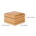 thumbnail image 2 of NUOLUX 2pcs Bamboo Soap Dish Drainage Soap Holder Bathroom Soap Container (Khaki), 2 of 6