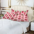 thumbnail image 6 of Plush Pillow Cases Standard Size Ultra Soft Warm Pillowcases with Zipper Lovely Strawberry 20"x26", 6 of 9