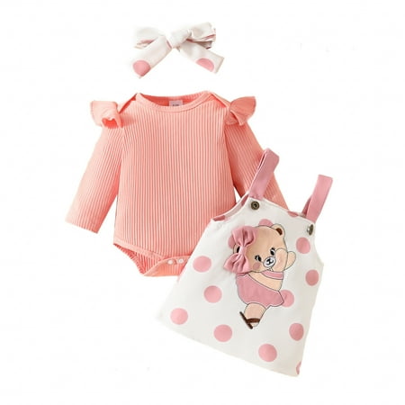 

Baby Girls Clothing Sets Red Toddler Girls Long Sleeve Cartoon Print Tops And Dress 2Pcs Outfits Clothes Set For Children Kids Clothes 3-6 Months