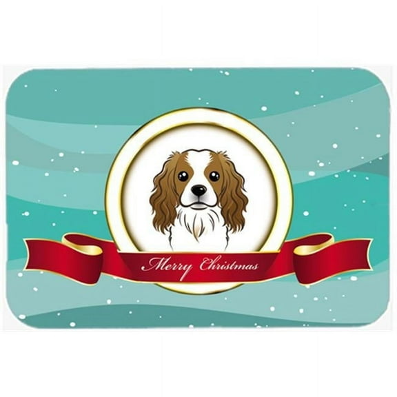 Carolines Treasures  Cavalier Spaniel Merry Christmas Mouse Pad- Hot Pad & Trivet
