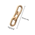 thumbnail image 2 of OFFIGAM 1Pack Wooden Chain Link Decor Rustic Appearance Home Decorations for Living .8X2.8X0.8In, 2 of 8