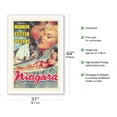 thumbnail image 2 of Niagra - Starring Marilyn Monroe & Joseph Cotton - Vintage Film Noir Movie Poster c.1953 - Fine Art Rolled Canvas Print 27in x 40in, 2 of 4