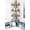 Bronze, variant on Shower Caddy Tension Pole: 4-Tier Rustproof Bathroom Corner Shelf Organizer for Renter - No Drill Large Shampoo Storage Rack - Adjustable 47-121" - Space Saving Bathtub Accessory - Silver Gray