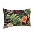 thumbnail image 2 of Daiia Watercolor Tropical Flowers Bedding Waterproof Pillow Protector Zippered Queen – Bed Bug Proof Pillow Encasement-16"x24", 2 of 9