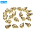 thumbnail image 3 of Unique Bargains 20Pack Teardrop Sew on Rhinestone - 8x5mm Glass Teardrop Crystal Rhinestones in Gold Prong Setting (Coffee), 3 of 7