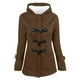 thumbnail image 2 of Chaquetas y abrigos casuales con capucha de manga larga para mujer, chaqueta con capucha cálida de invierno, abrigo de manga larga con capucha y bolsillo para mujer, 2 of 9