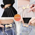 16 Pcs No Sewing Jeans Buttons Adjustable Button Pins Pant Waist