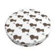 thumbnail image 1 of Disketp Dachshund Dog Funda Redonda para Taburete, Funda de Cojín para Silla de Bar Suave y Elástica-13 inch, 1 of 7